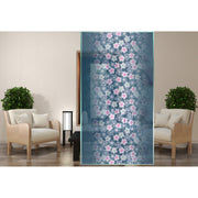 Blue cherry blossom glass film on a window ā Lolli & Omi